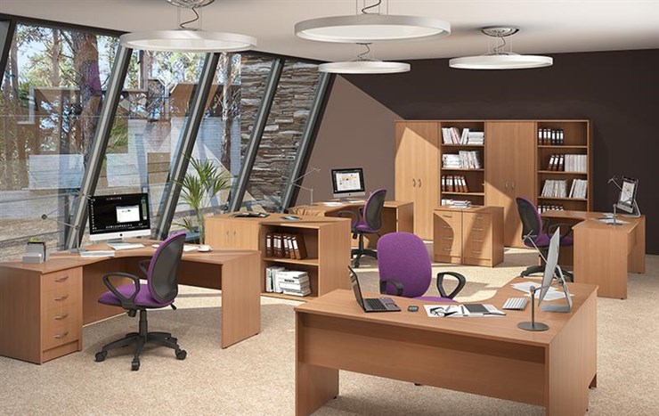 Офисный комплект мебели IMAGO - рабочее место, шкафы для документов в Абакане - изображение 2